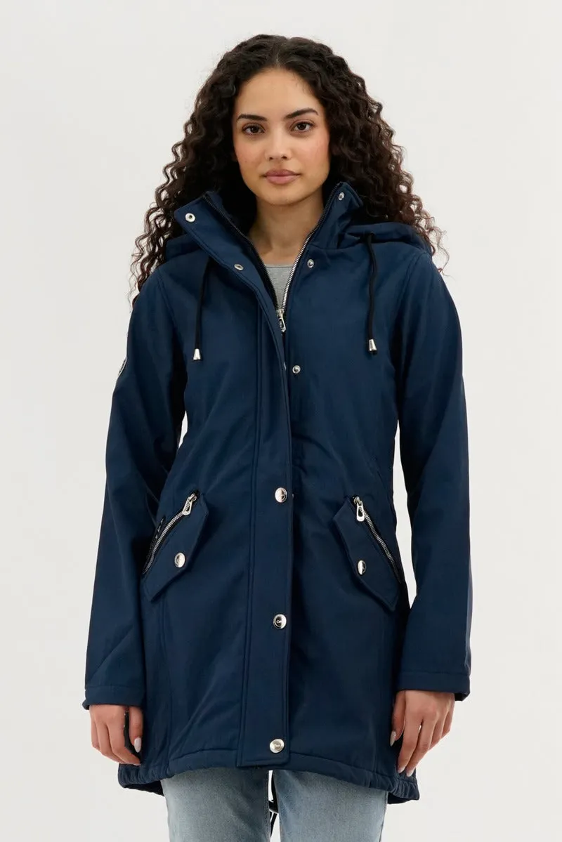 Canada Weather Gear Soft Shell Lightweight Jacket - Navy sold by Fairweather