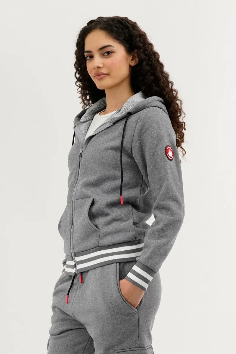 Canada Weather Gear Fleece Zip Up Hoodie - Grey sold by Fairweather product image thumbnail 2