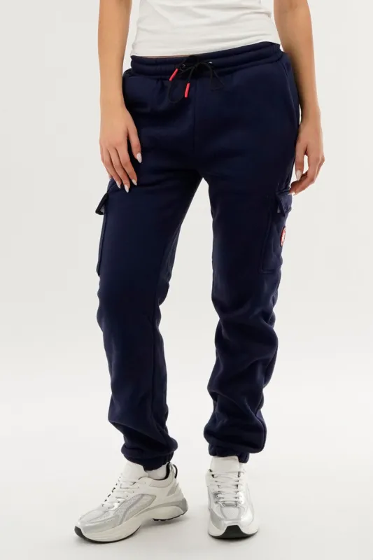 Canada Weather Gear Fleece Cargo Joggers - Navy made by Fairweather