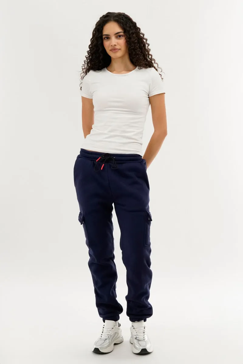 Canada Weather Gear Fleece Cargo Joggers - Navy sold by Fairweather product image thumbnail 5