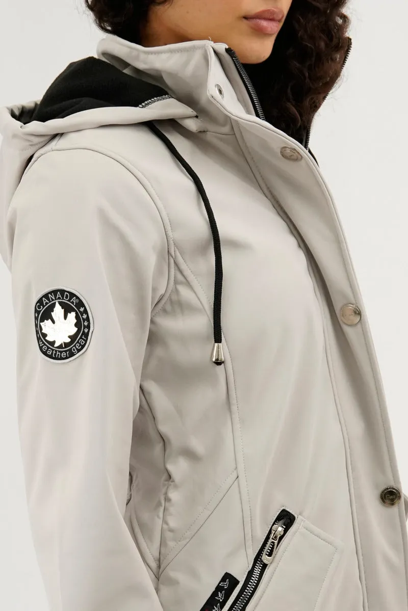 Canada Weather Gear Soft Shell Lightweight Jacket - Cream sold by Fairweather product image thumbnail 4