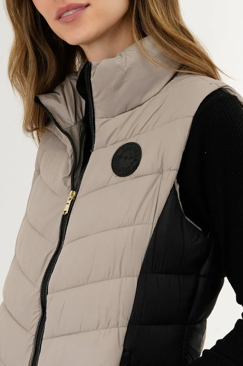 Canada Weather Gear Chevron Quilted Vest - Taupe sold by Fairweather product image thumbnail 4