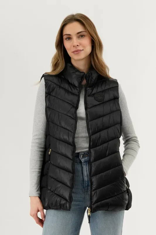 Canada Weather Gear Chevron Quilted Vest - Black sold by Fairweather