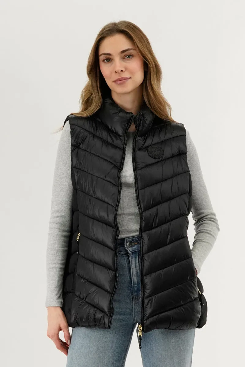 Canada Weather Gear Chevron Quilted Vest - Black sold by Fairweather