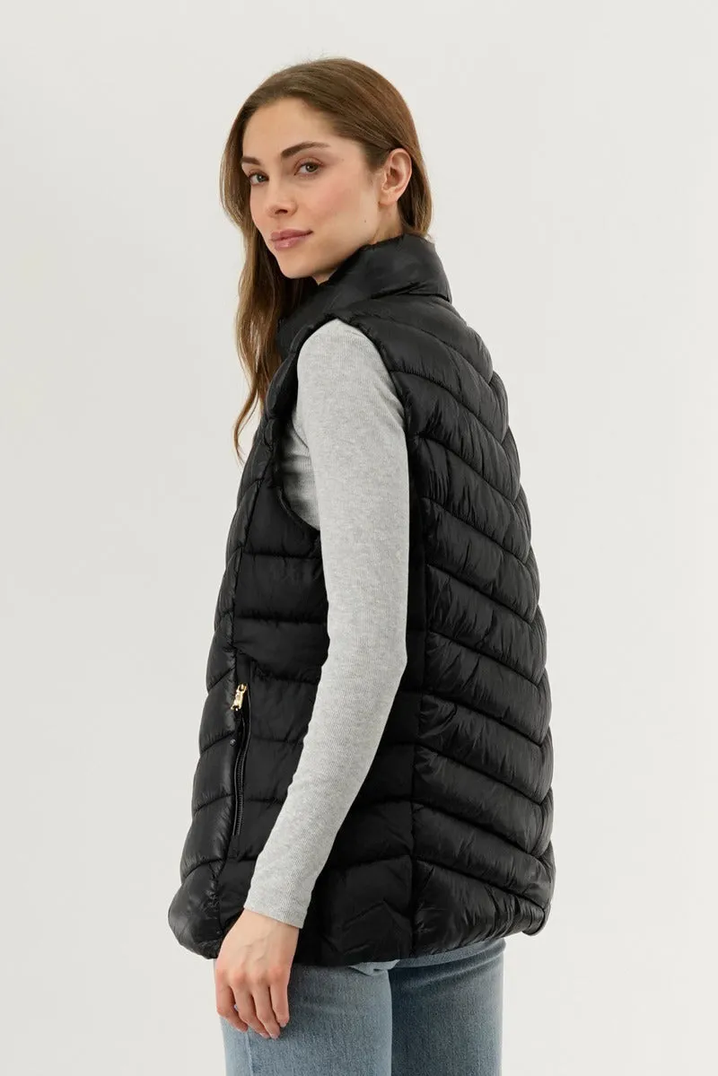 Canada Weather Gear Chevron Quilted Vest - Black sold by Fairweather product image thumbnail 3