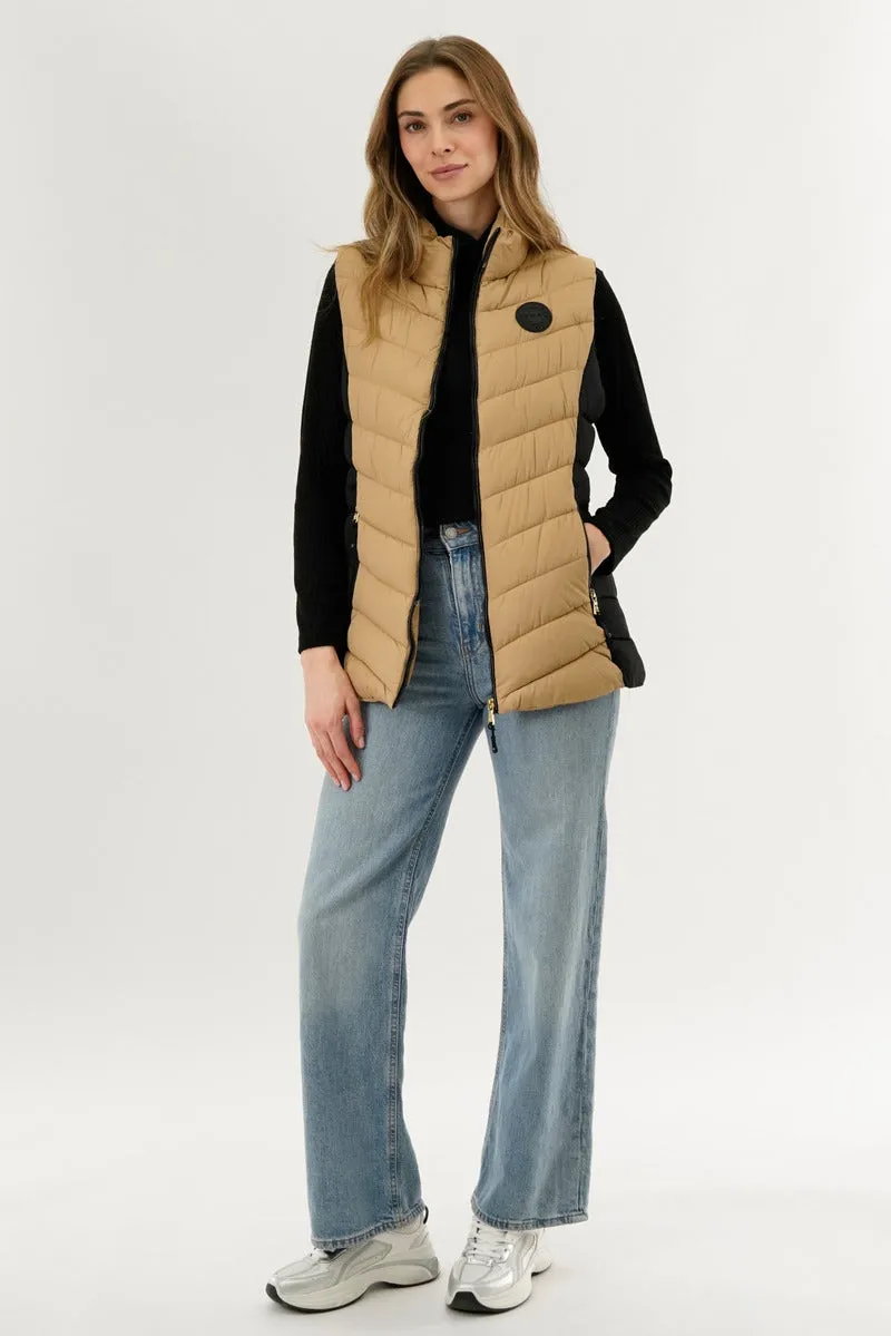 Canada Weather Gear Chevron Quilted Vest - Camel sold by Fairweather product image thumbnail 5