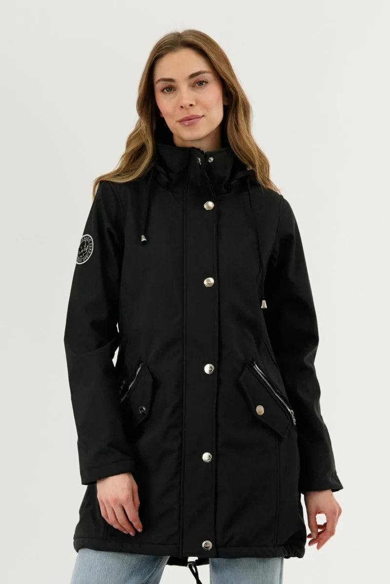 Canada Weather Gear Soft Shell Lightweight Jacket - Black sold by Fairweather