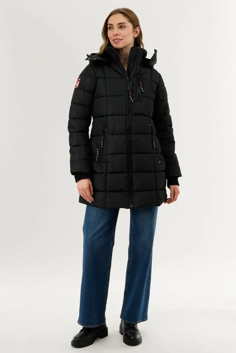 Canada Weather Gear Square Quilted Parka Jacket - Black sold by Fairweather product image thumbnail 5
