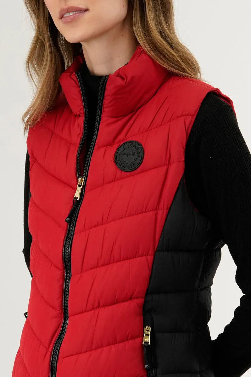 Canada Weather Gear Chevron Quilted Vest - Red sold by Fairweather product image thumbnail 4