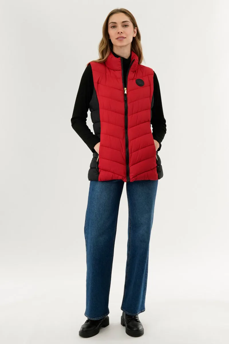 Canada Weather Gear Chevron Quilted Vest - Red sold by Fairweather product image thumbnail 5