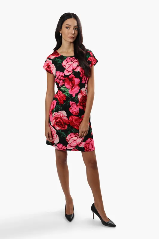Impress Floral Cap Sleeve Day Dress - Pink sold by Fairweather