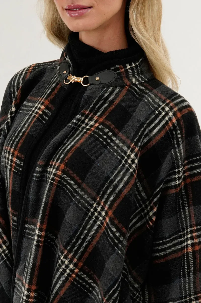 Canada Weather Gear Plaid Poncho - Black sold by Fairweather product image thumbnail 4