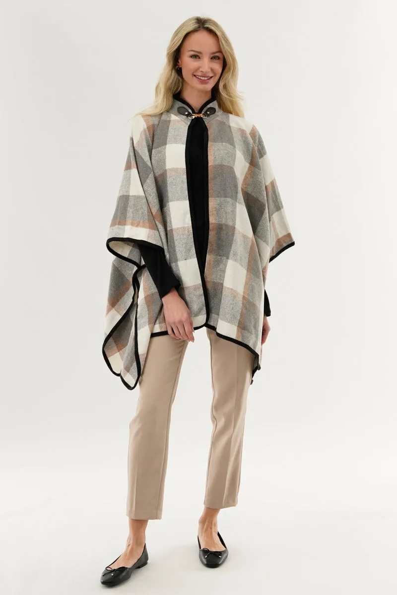 Canada Weather Gear Plaid Poncho - Beige sold by Fairweather product image thumbnail 5