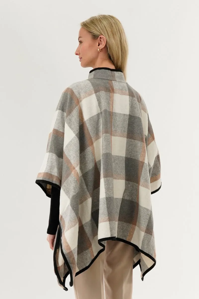 Canada Weather Gear Plaid Poncho - Beige sold by Fairweather product image thumbnail 3