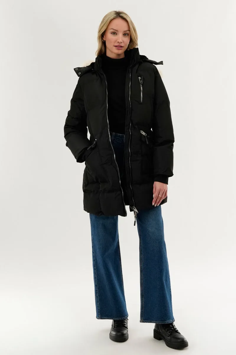 Canada Weather Gear Faux Fur Lined Hood Parka Jacket - Black sold by Fairweather product image thumbnail 5