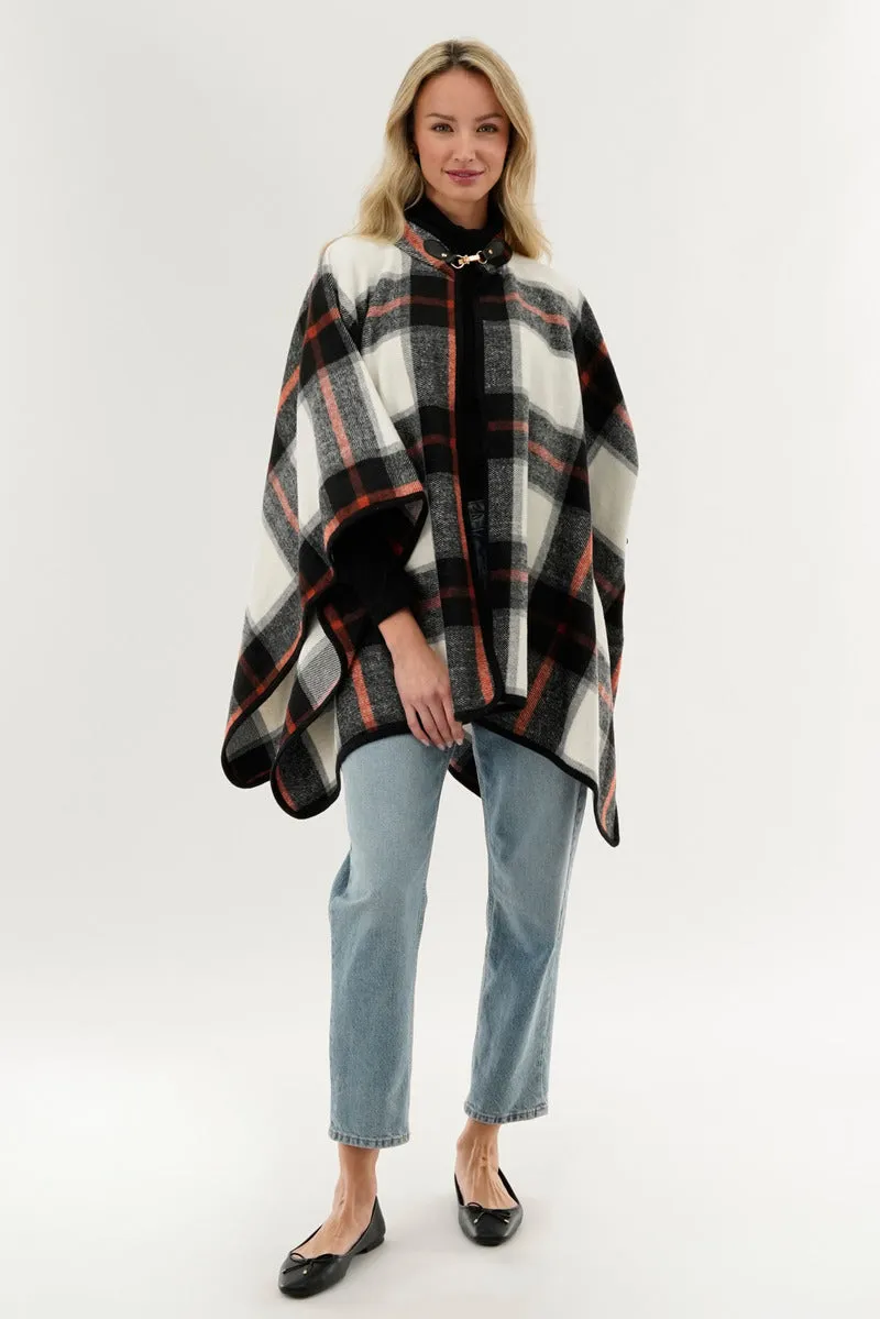 Canada Weather Gear Plaid Poncho - Black sold by Fairweather product image thumbnail 5