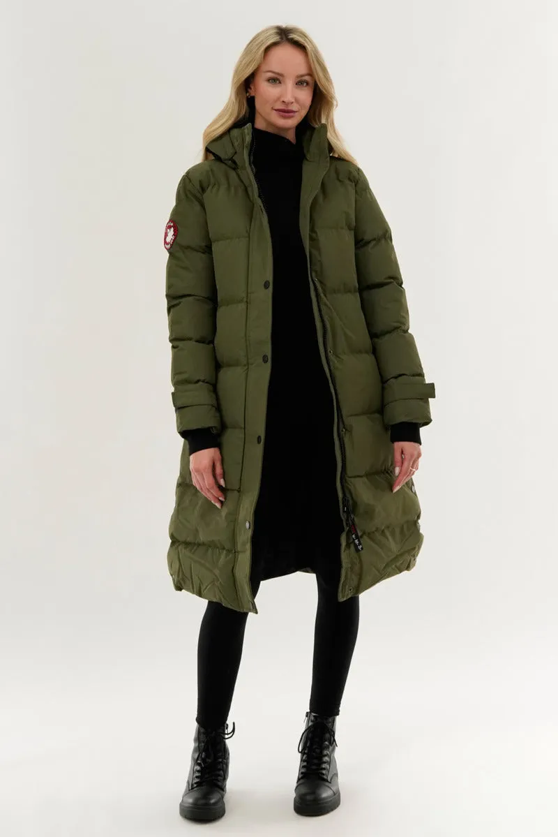 Canada Weather Gear Quilted Maxi Parka Jacket - Olive sold by Fairweather product image thumbnail 5