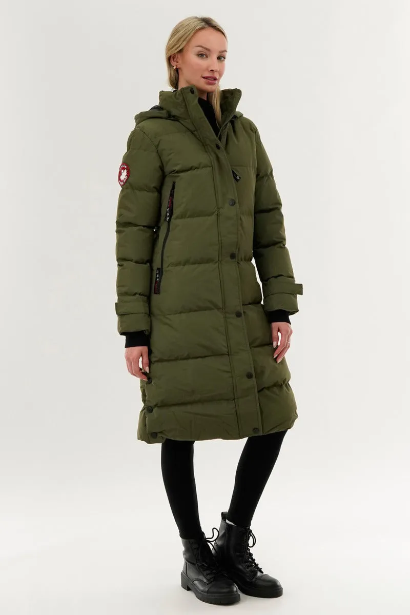 Canada Weather Gear Quilted Maxi Parka Jacket - Olive sold by Fairweather product image thumbnail 2