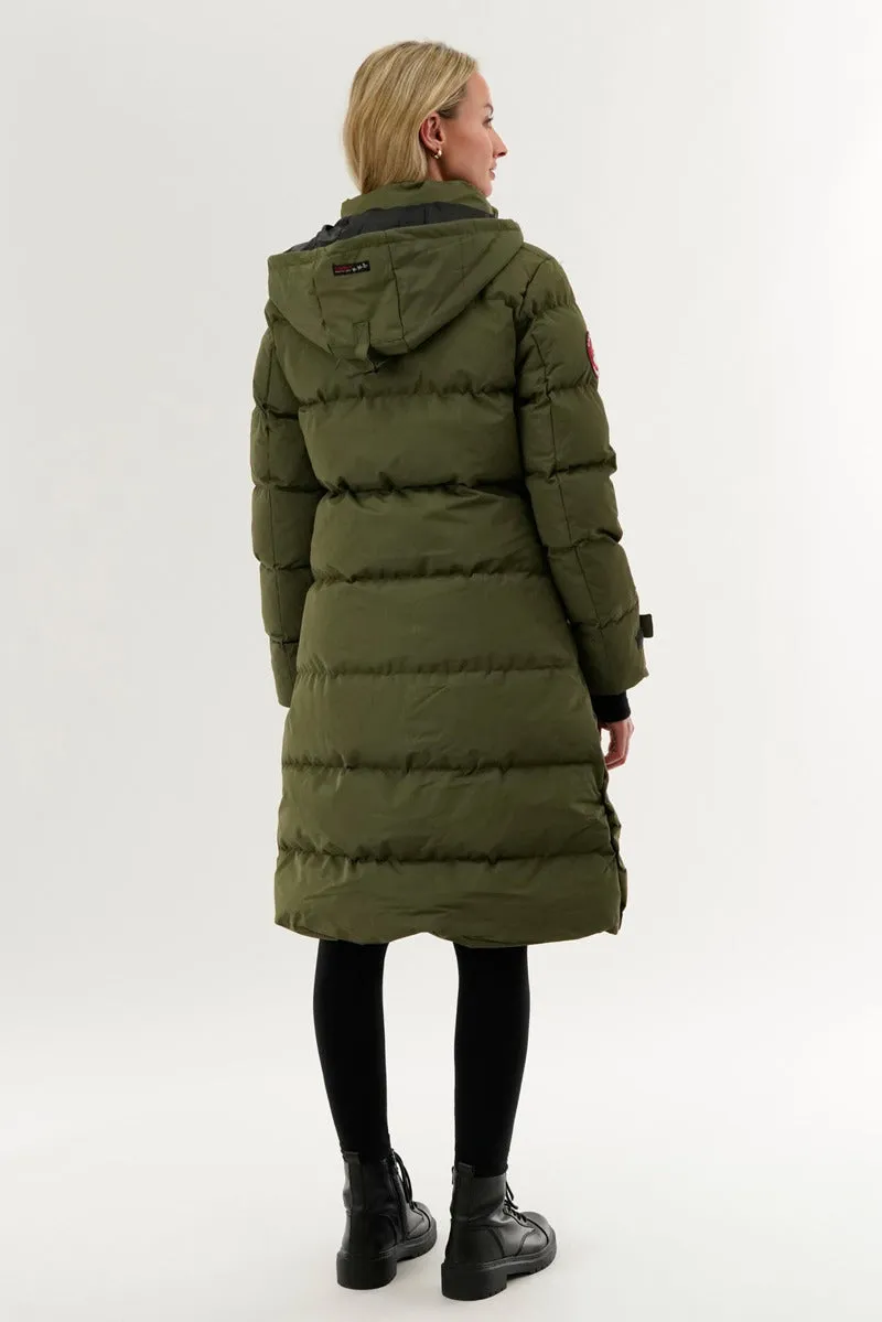 Canada Weather Gear Quilted Maxi Parka Jacket - Olive sold by Fairweather product image thumbnail 3