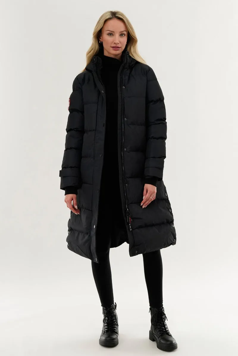 Canada Weather Gear Quilted Maxi Parka Jacket - Navy sold by Fairweather product image thumbnail 5