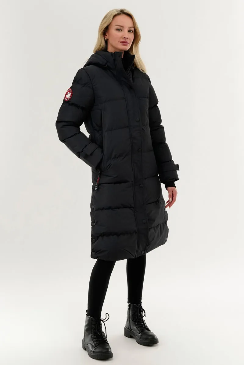 Canada Weather Gear Quilted Maxi Parka Jacket - Navy sold by Fairweather product image thumbnail 2