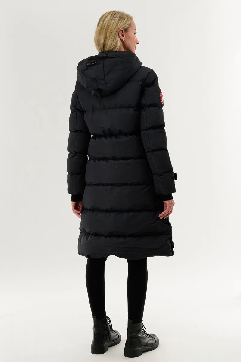 Canada Weather Gear Quilted Maxi Parka Jacket - Navy sold by Fairweather product image thumbnail 3