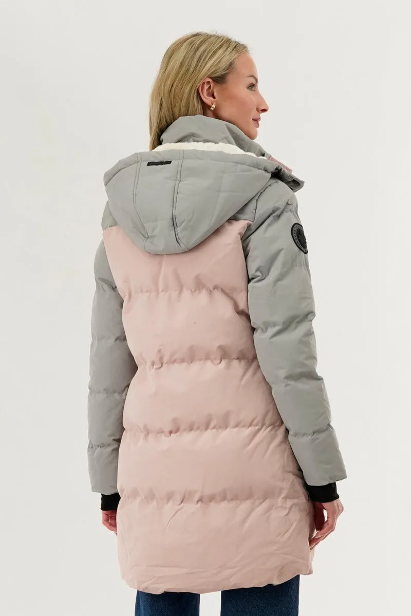 Canada Weather Gear Colour Block Puffer Parka Jacket - Pink sold by Fairweather product image thumbnail 3