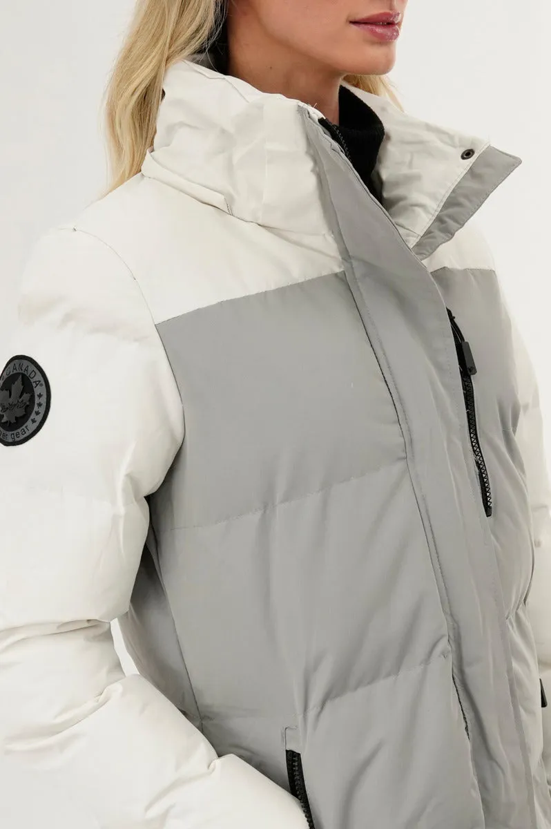 Canada Weather Gear Colour Block Puffer Parka Jacket - Grey sold by Fairweather product image thumbnail 4