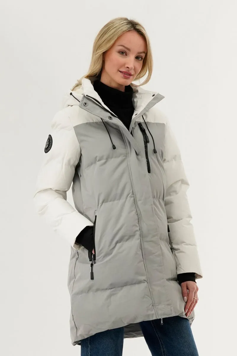 Canada Weather Gear Colour Block Puffer Parka Jacket - Grey sold by Fairweather product image thumbnail 2