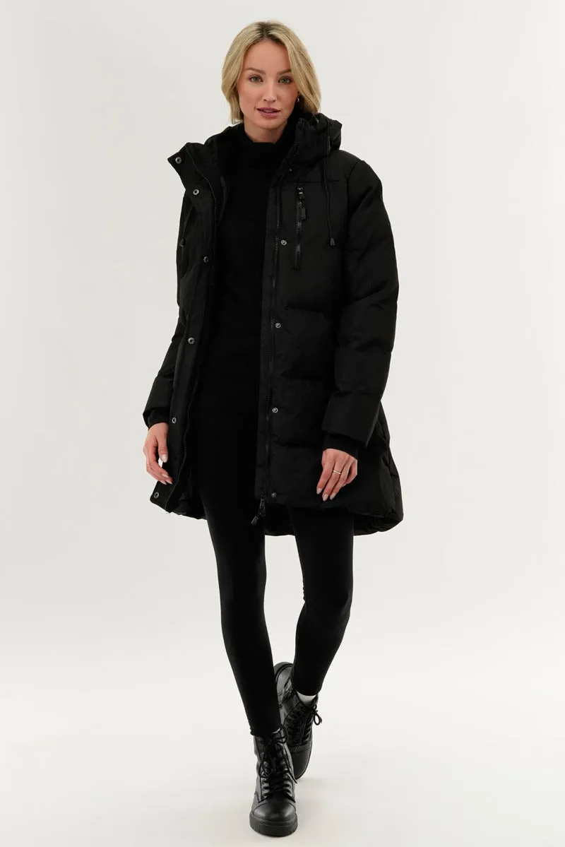 Canada Weather Gear Colour Block Puffer Parka Jacket - Black sold by Fairweather product image thumbnail 5