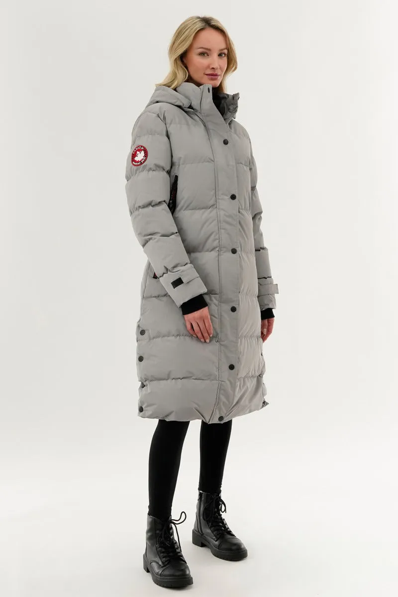 Quilted Maxi Parka Jacket - Grey sold by Fairweather product image thumbnail 2