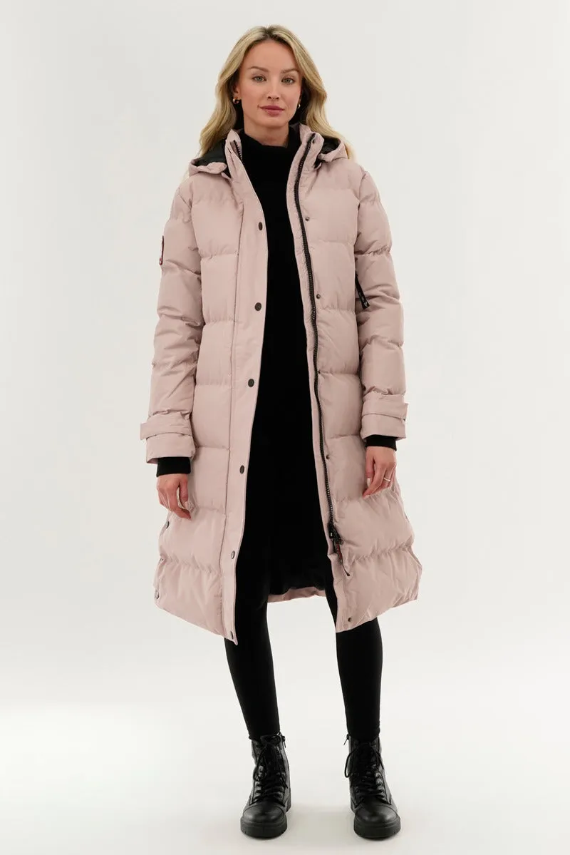 Quilted Maxi Parka Jacket - Pink sold by Fairweather product image thumbnail 5
