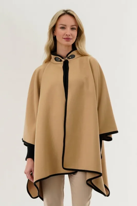 Canada Weather Gear Basic Poncho - Cream sold by Fairweather