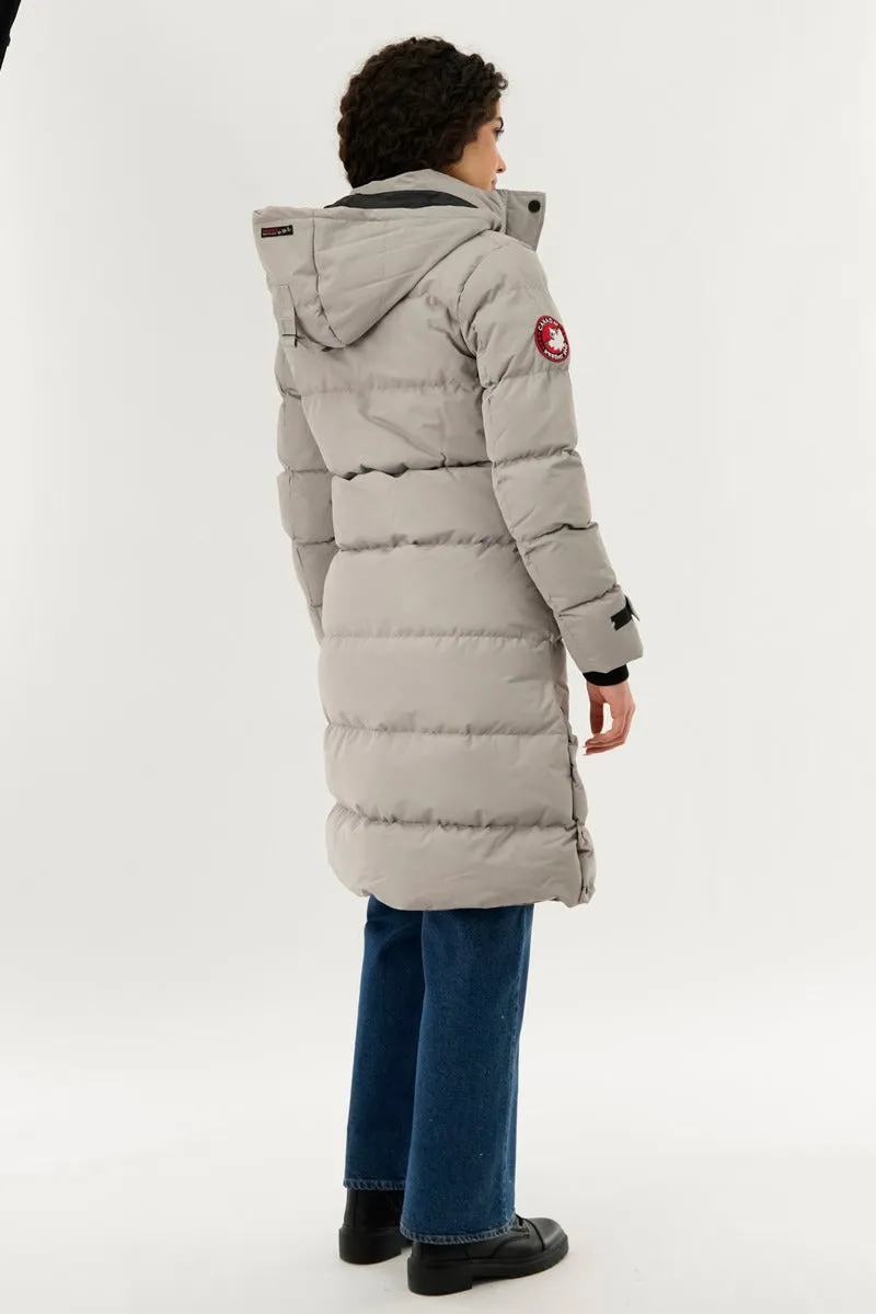 Canada Weather Gear Quilted Maxi Parka Jacket - Stone sold by Fairweather product image thumbnail 3