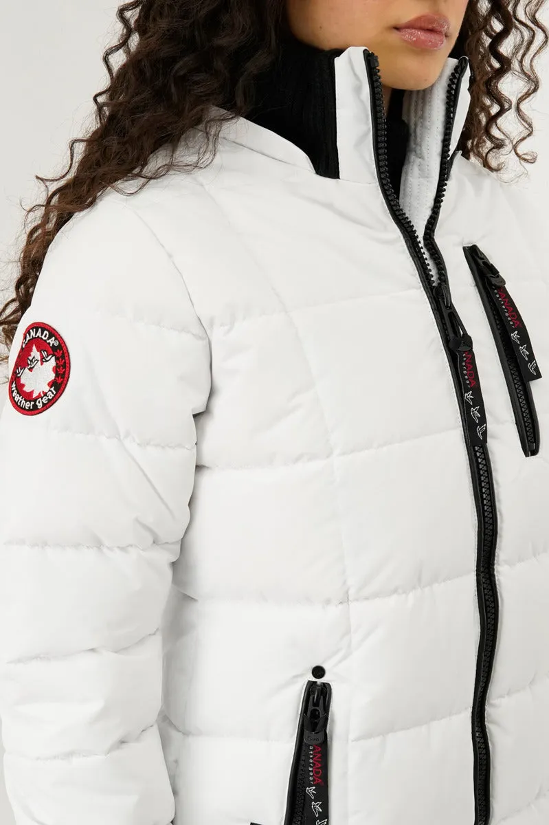 Canada Weather Gear Square Quilted Parka Jacket - White sold by Fairweather product image thumbnail 4