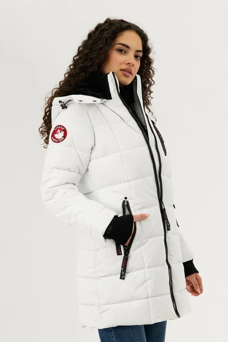Canada Weather Gear Square Quilted Parka Jacket - White sold by Fairweather product image thumbnail 2