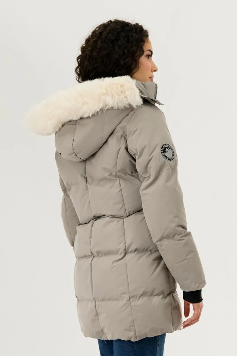 Canada Weather Gear Faux Fur Lined Hood Parka Jacket - Beige sold by Fairweather product image thumbnail 3