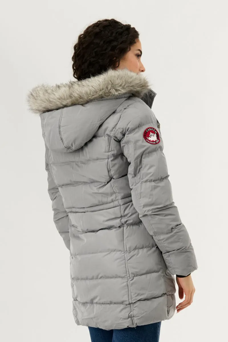 Canada Weather Gear Tie Waist Puffer Parka Jacket - Stone sold by Fairweather product image thumbnail 3