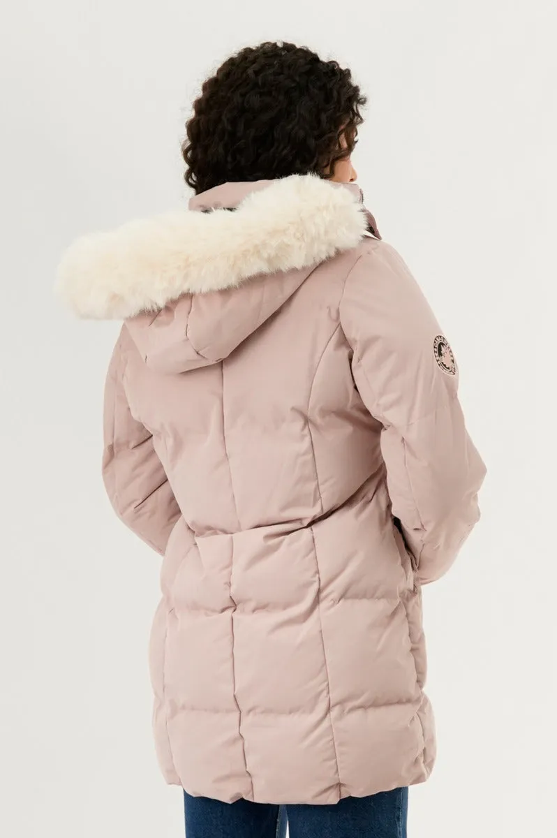 Canada Weather Gear Faux Fur Lined Hood Parka Jacket - Blush sold by Fairweather product image thumbnail 3