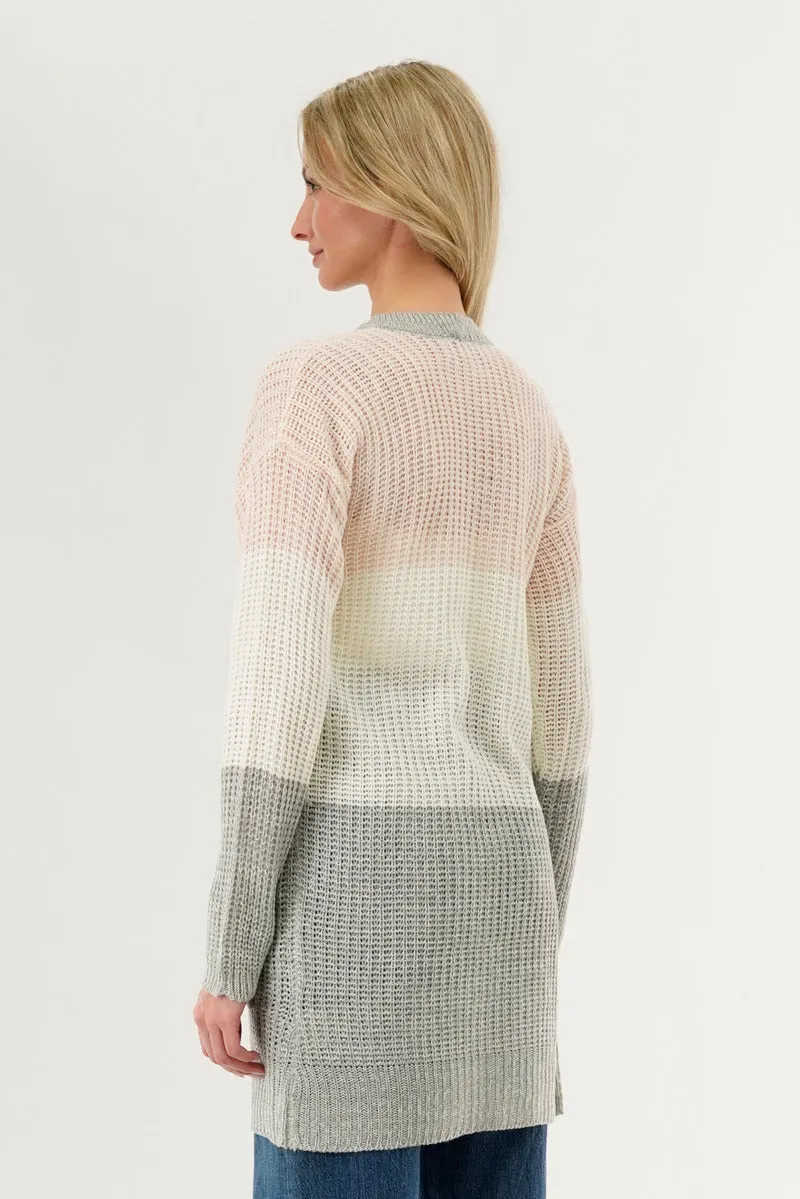 Colour Block Knit Cardigan - Pink sold by Fairweather product image thumbnail 3