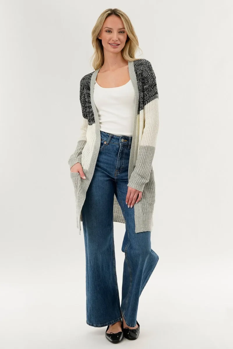 Stylexchange Colour Block Knit Cardigan - Black sold by Fairweather product image thumbnail 5