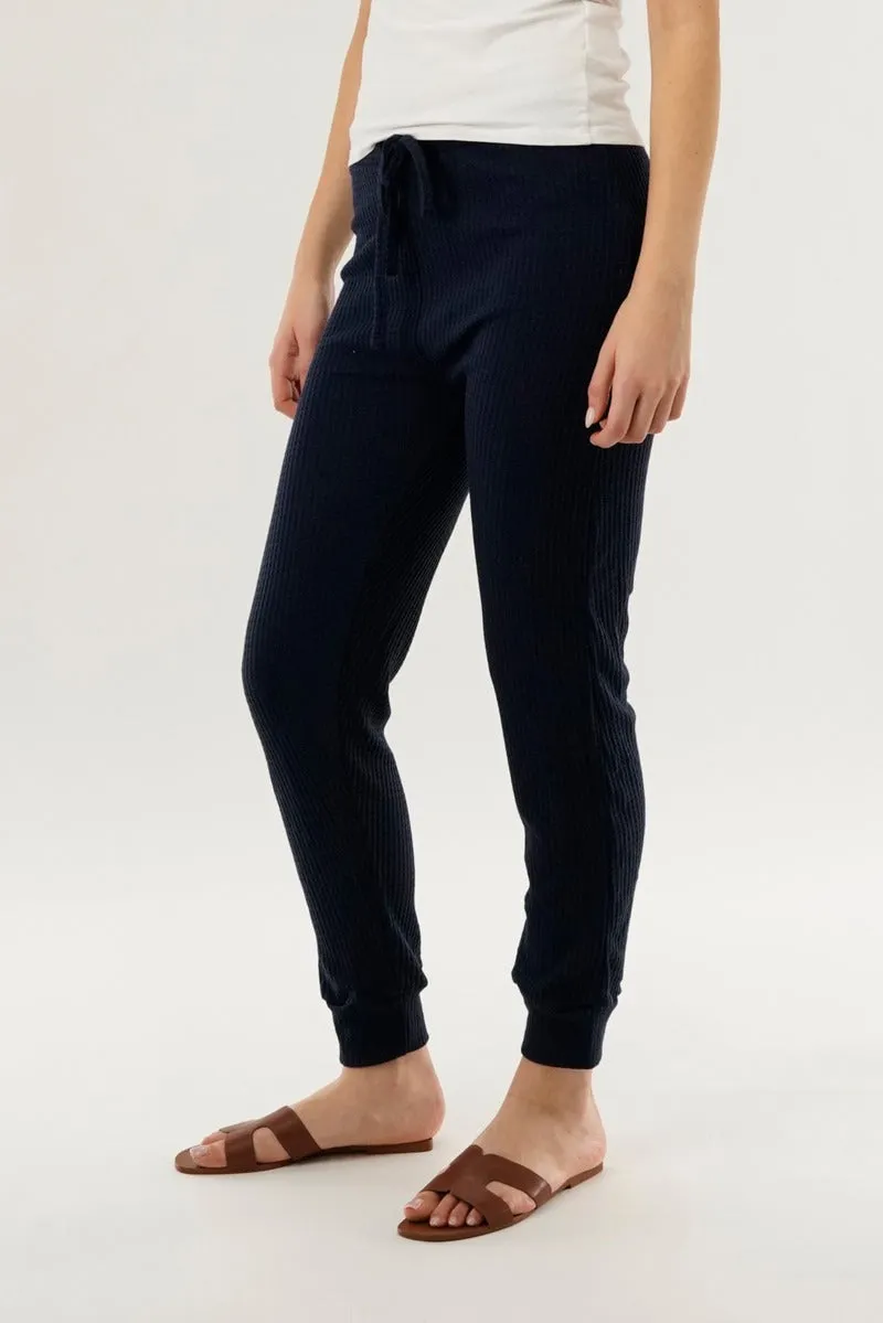 Waffle Knit Joggers - Navy sold by Fairweather product image thumbnail 2