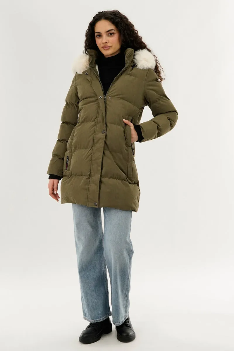 Canada Weather Gear Hip Length Parka Jacket - Green sold by Fairweather product image thumbnail 5