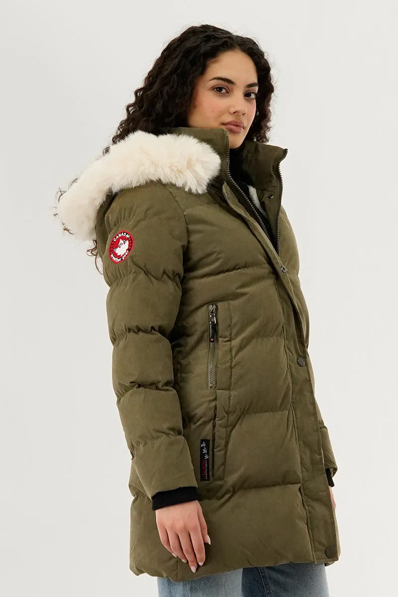 Canada Weather Gear Hip Length Parka Jacket - Green sold by Fairweather product image thumbnail 2