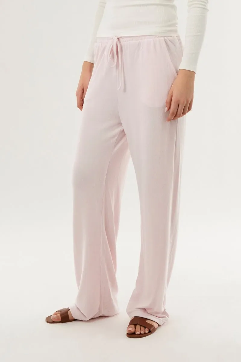 Wide Leg Knit Sweatpants - Pink sold by Fairweather product image thumbnail 2