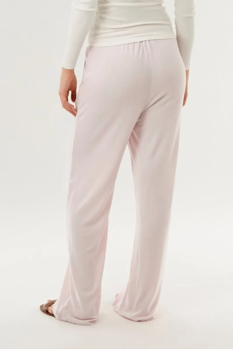Wide Leg Knit Sweatpants - Pink sold by Fairweather product image thumbnail 3