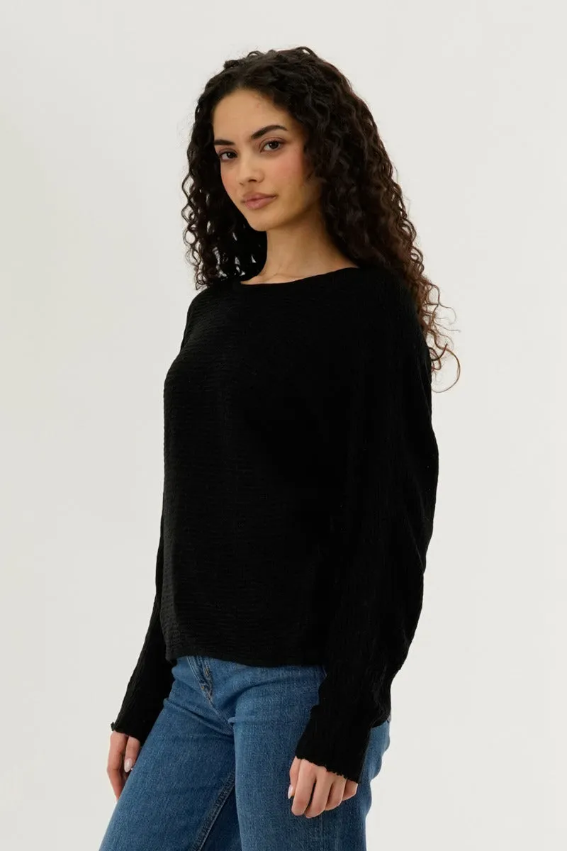 International INC Company Cable Knit Pullover Sweater - Black sold by Fairweather product image thumbnail 2