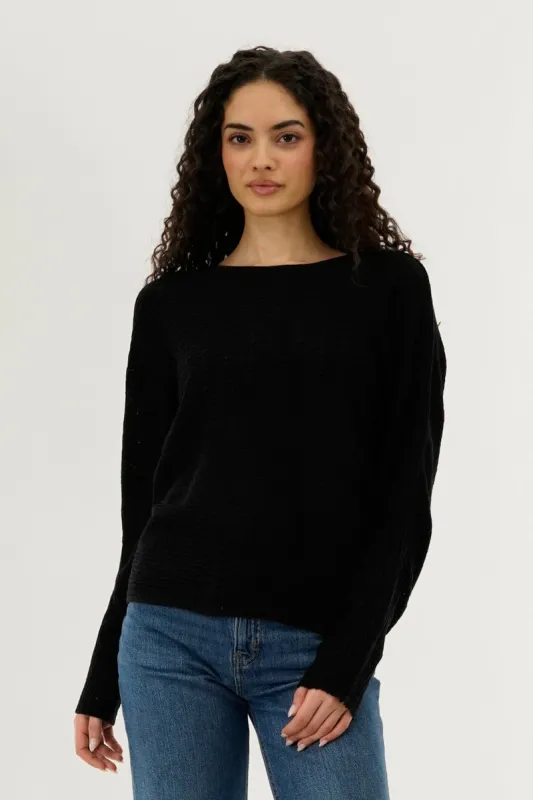 International INC Company Cable Knit Pullover Sweater - Black sold by Fairweather