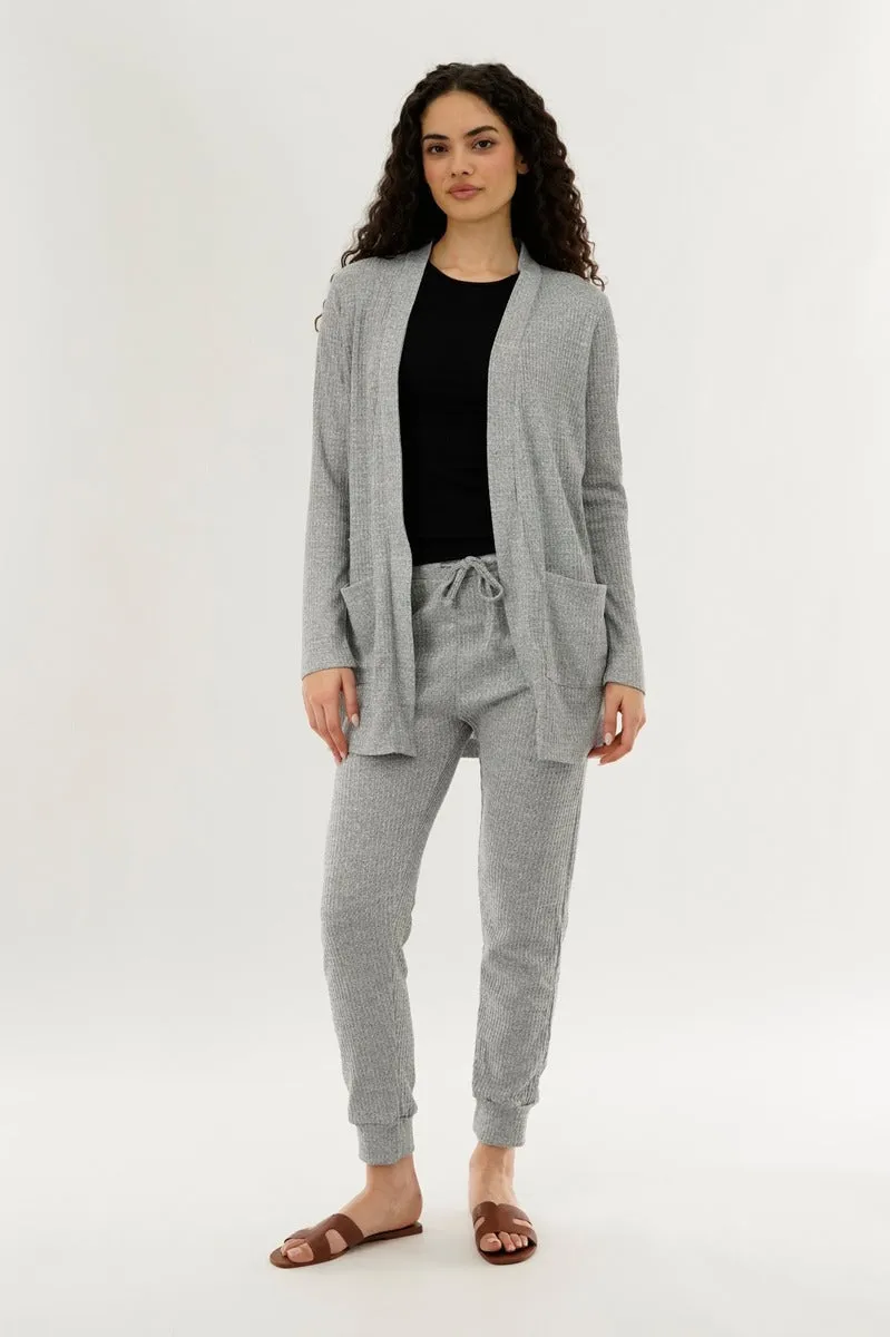 International INC Company Waffle Knit Joggers - Grey sold by Fairweather product image thumbnail 5