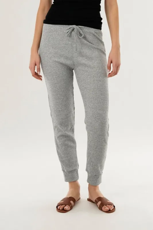 International INC Company Waffle Knit Joggers - Grey sold by Fairweather